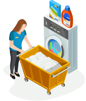 Bước 3: Quy trình giặt sấy hiện đại tại Hưng Yên